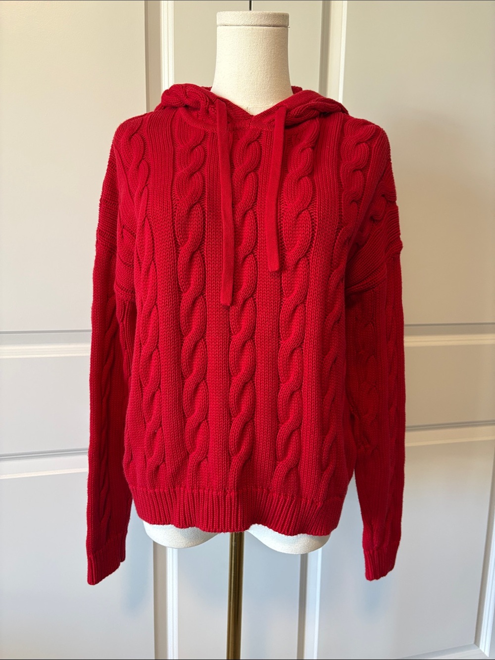 Ralph Lauren cable knit sweater with hood